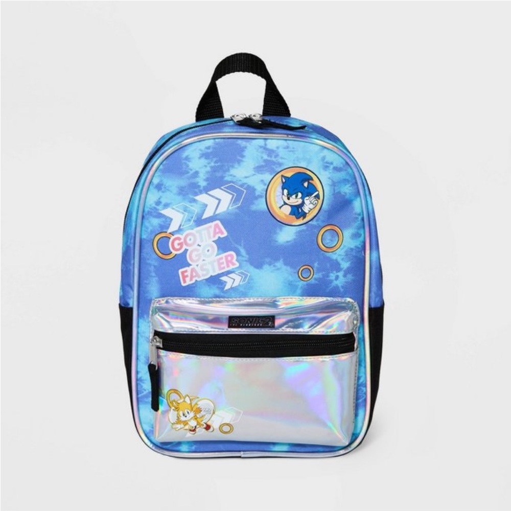 NWT Sonic the Hedgehog 2 11" Mini Backpack - Blue